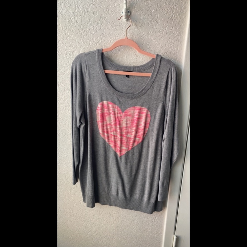 Torrid heart sweater size 2